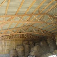 HANGAR AGRICOLE BOIS EN KIT POUR STOCKAGE FOURRAGE 