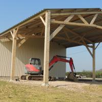 HANGAR BATIMENT AGRICOLE BOIS EN KIT 