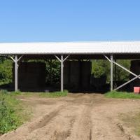 HANGAR BATIMENT BOIS DE STOCKAGE FOURRAGE 